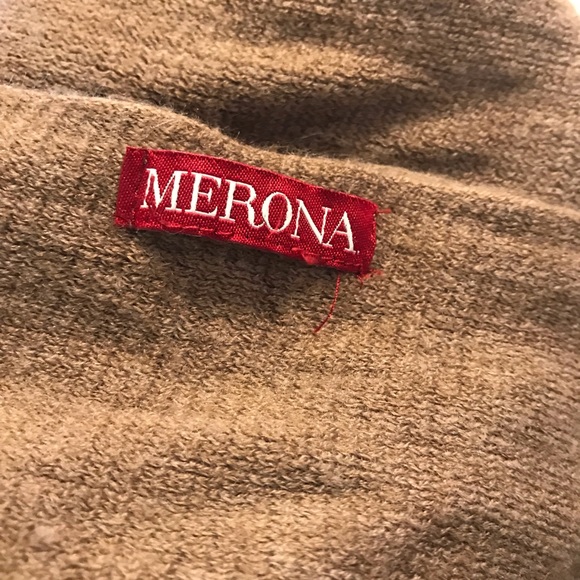 Merona Tan Scarf with Fringe - Picture 7 of 9